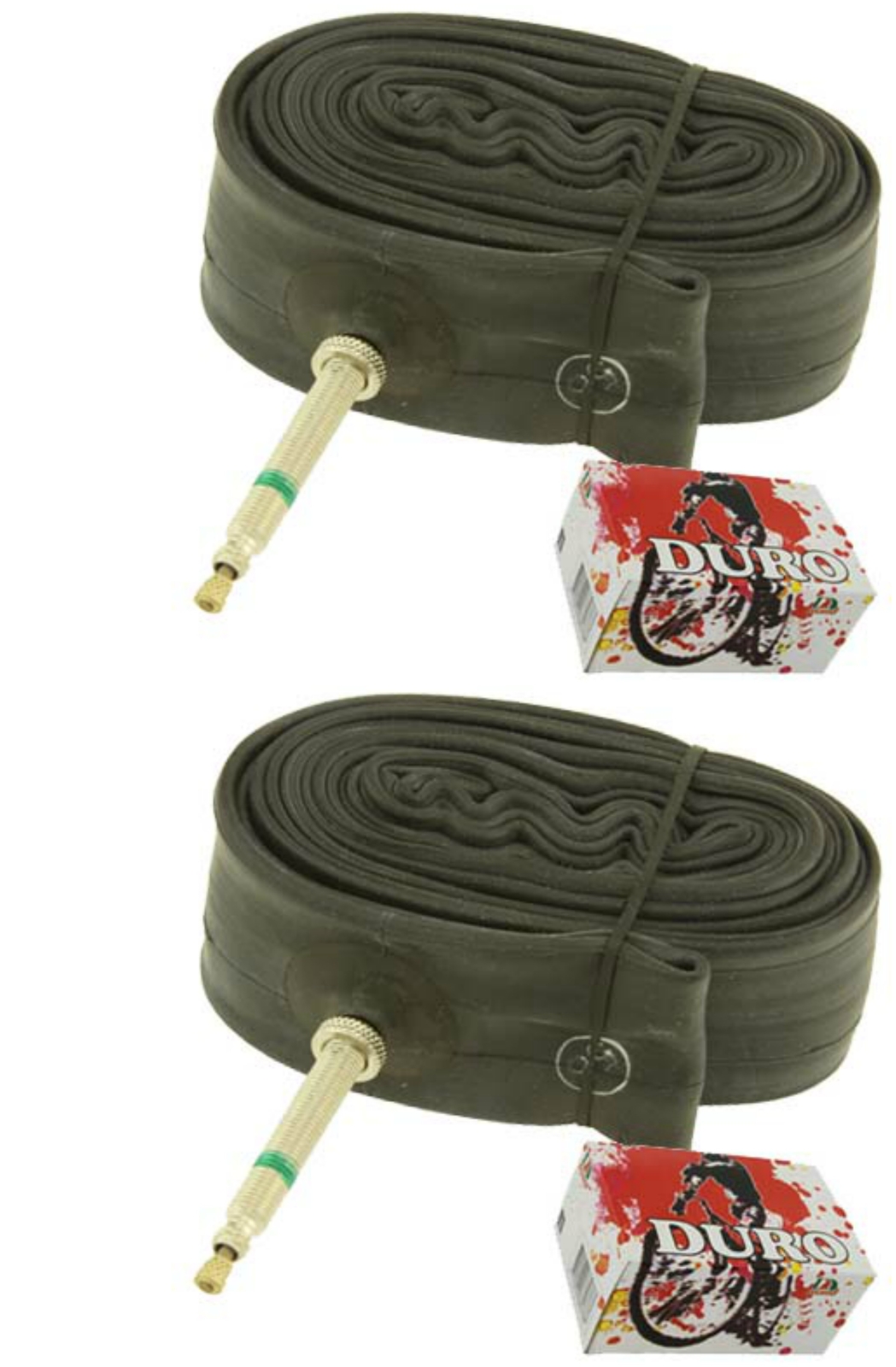 Two Bike Tube Duro 700 x 40c/42c 48mm Standard Presta/Valve.