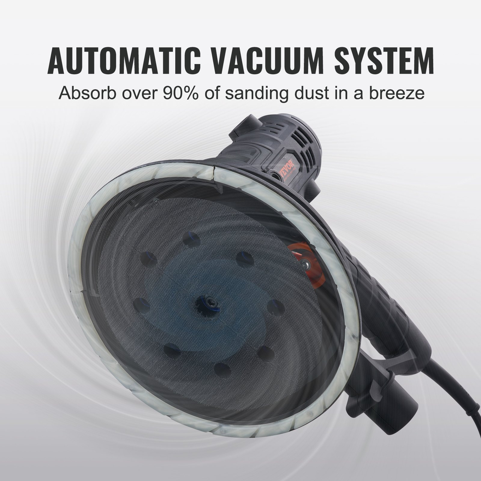 Drywall Sander 800W Electric Wall Sander w/ Vacuum LED Variable Speed