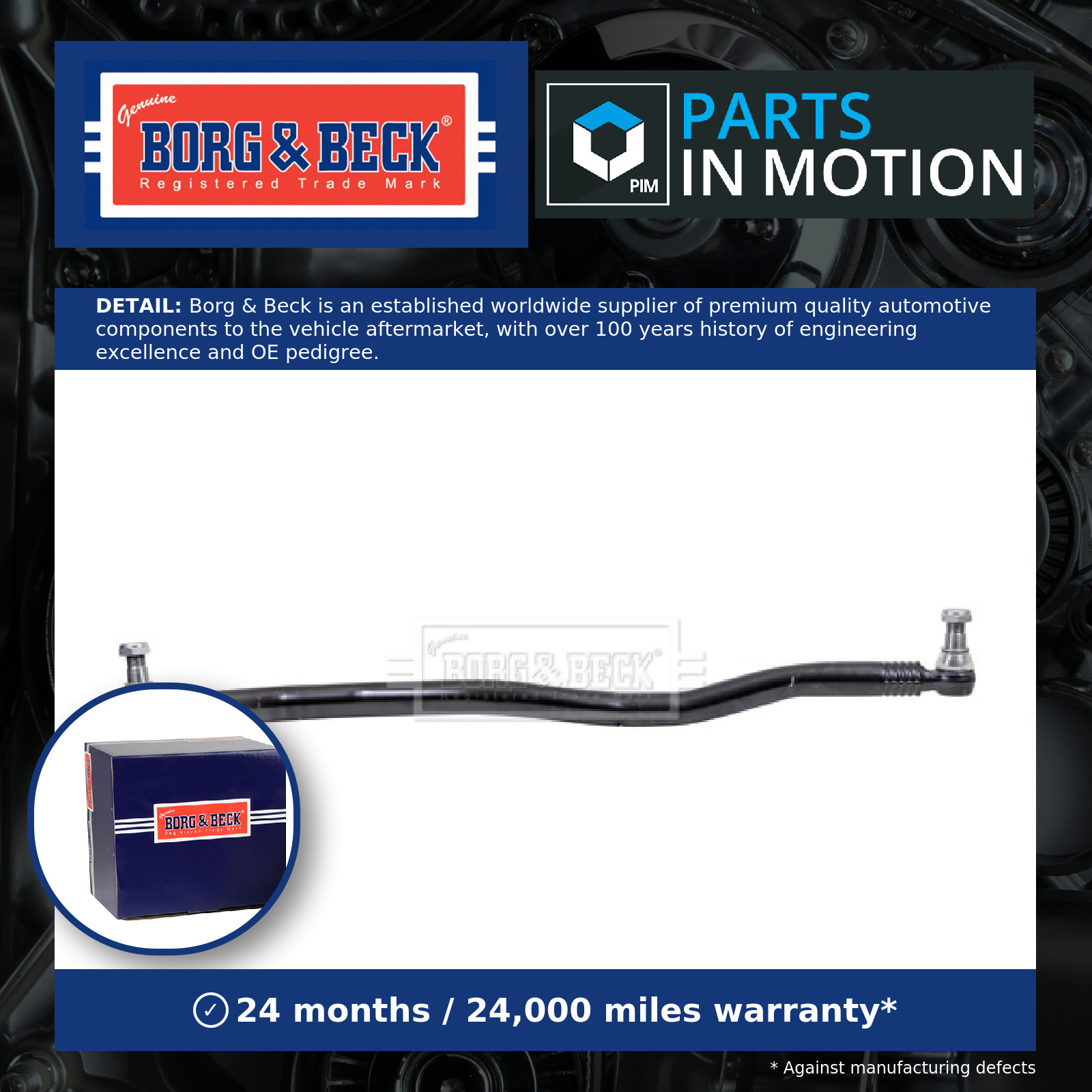 CV Centre Rod Assembly BTR32290 Borg & Beck 0004604905 4604905 6254608505 New