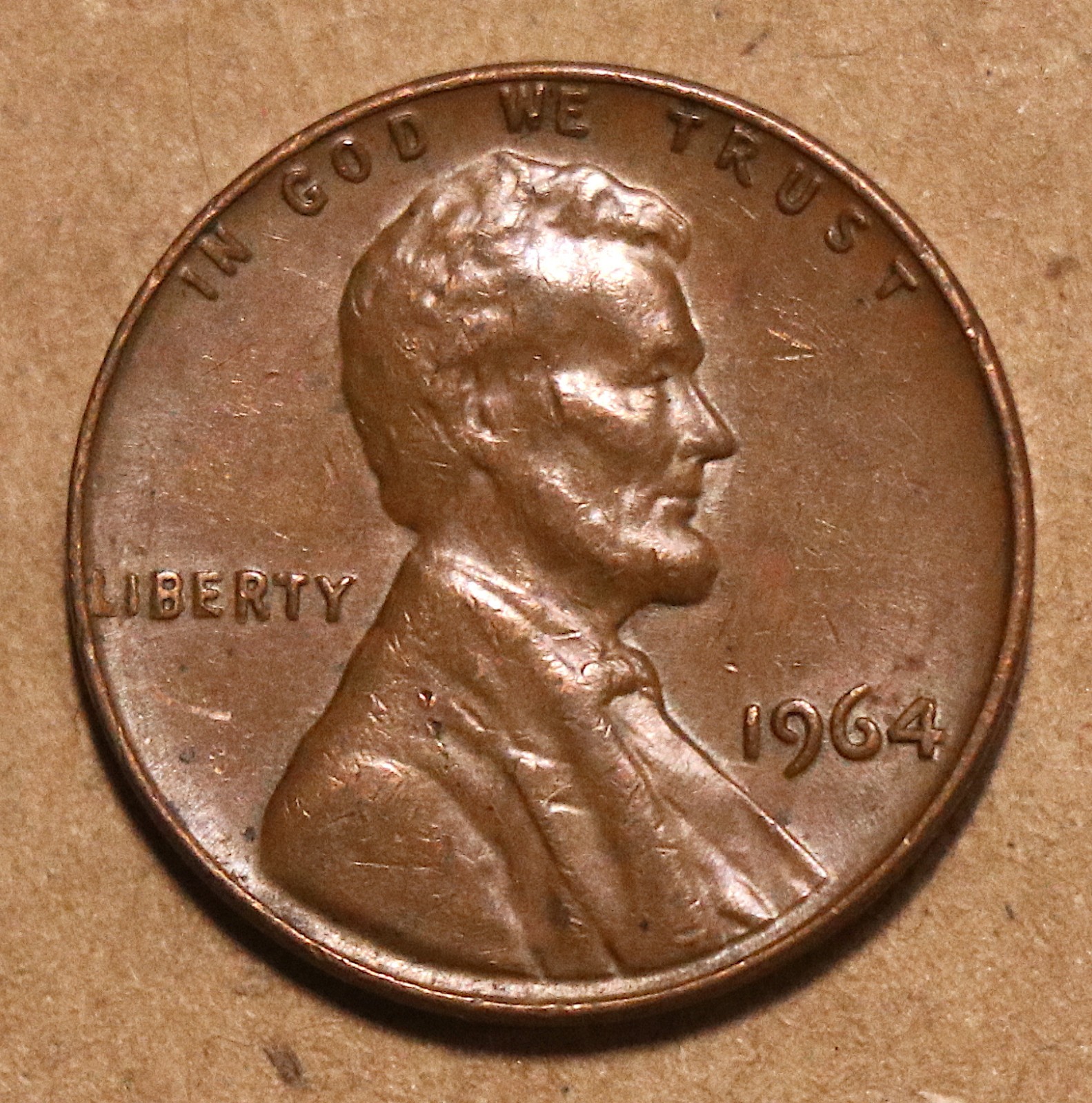 1964 Lincoln Memorial cent brown