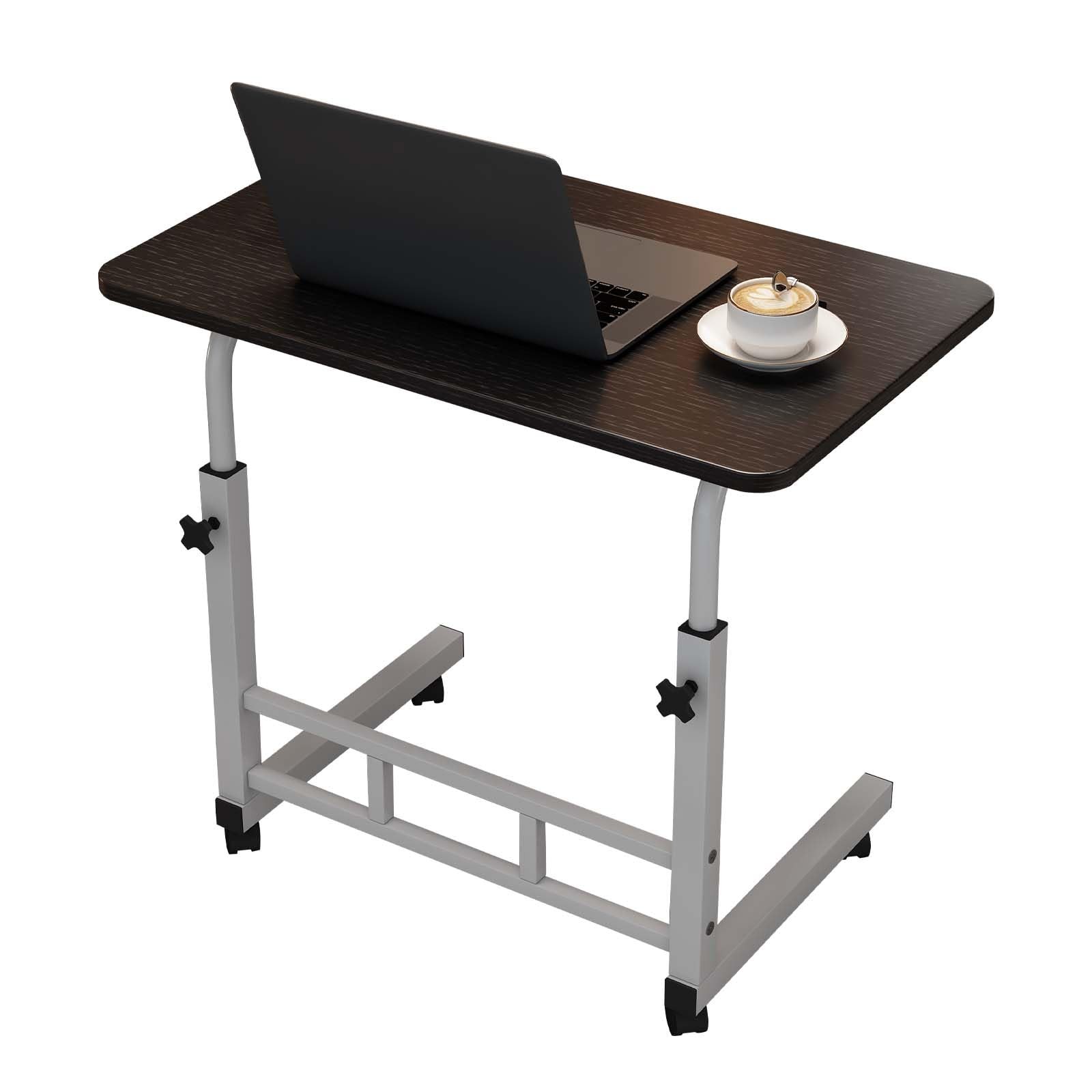 Mobile Standing Desk Adjustable Height for Laptop Small Rolling & Portable Desk
