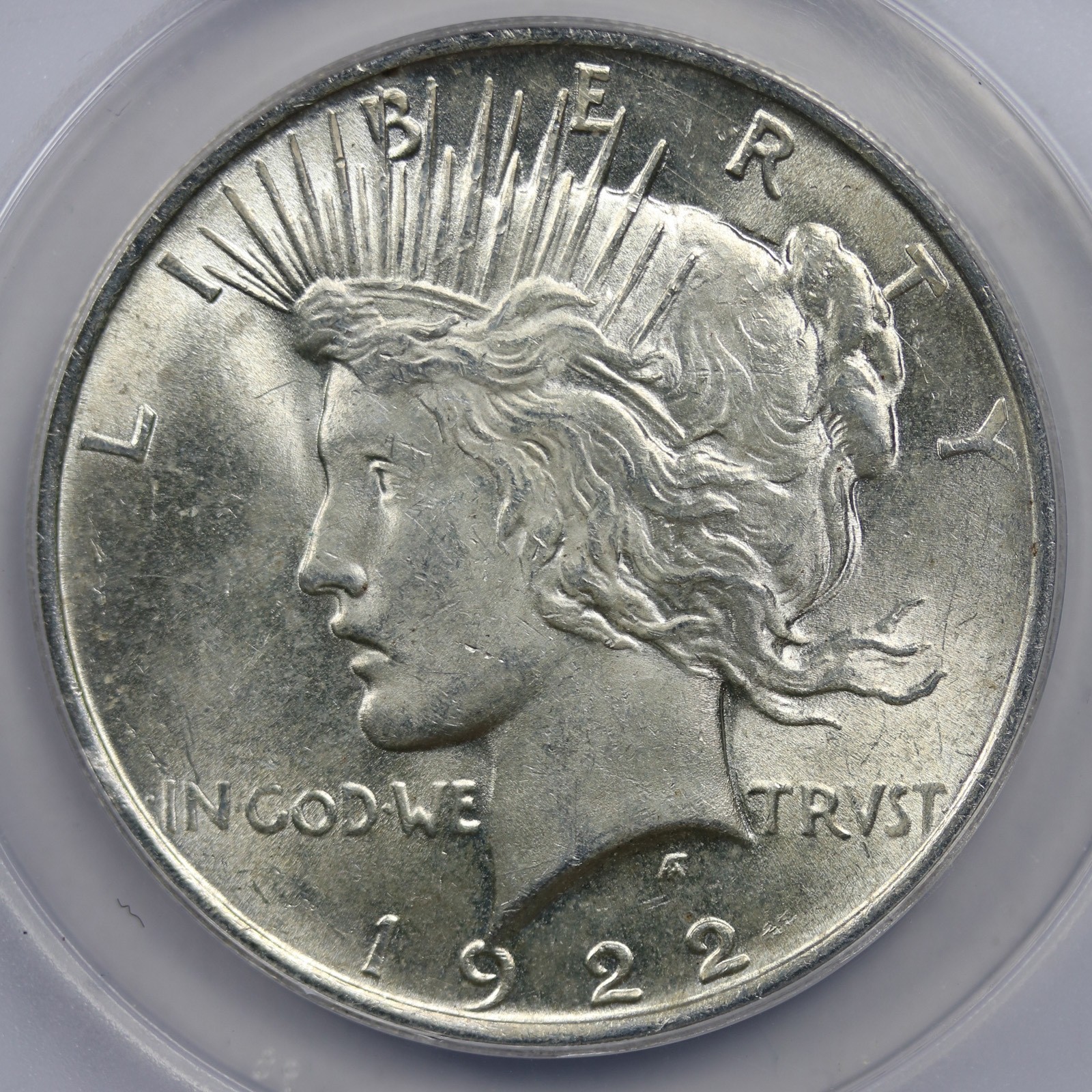 1922 Peace Silver Dollar MS 61 ANACS