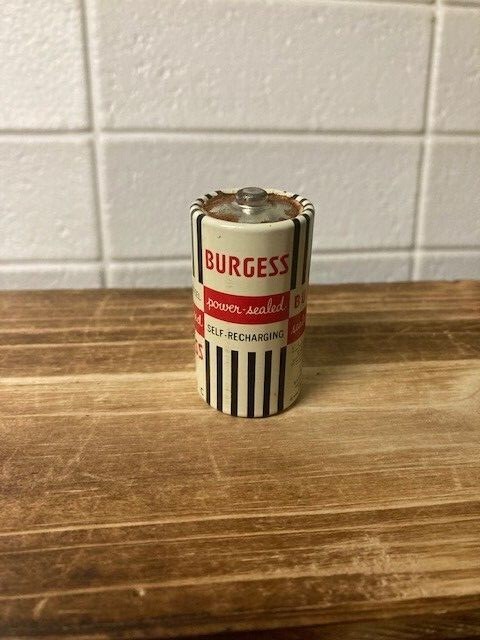 vintage Burgess C Cell Battery USA Made Non-Working Display Only