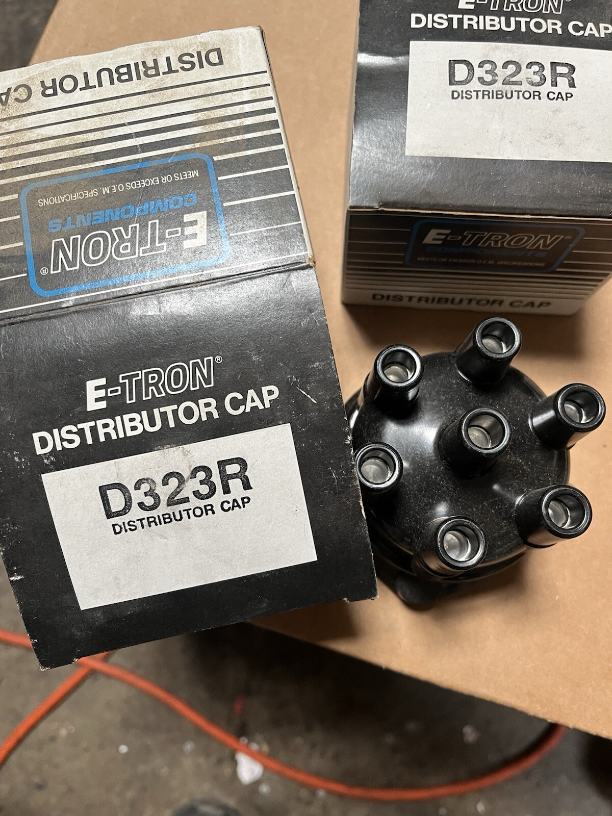 Lot Of 2 E-Tron  D323R Distributor Cap fits 62-74 GM 6 cylinder