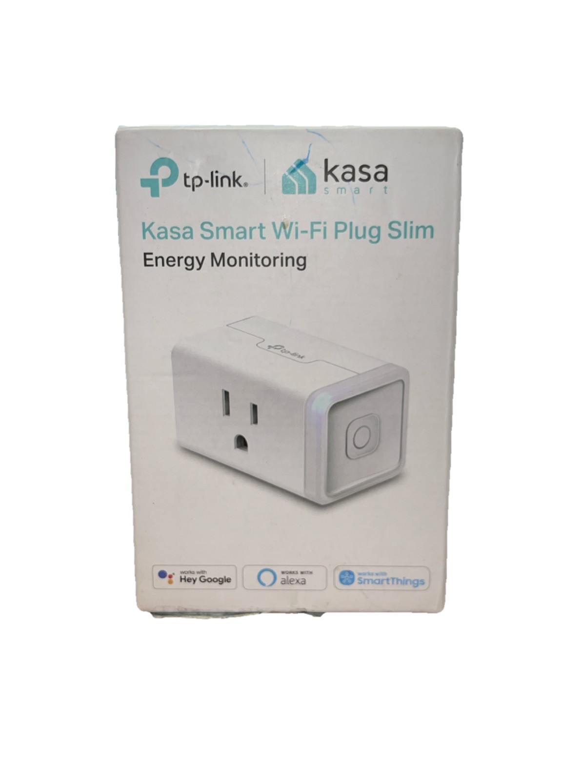 TP-Link Kasa Smart Wi-Fi Plug Slim With Energy Monitoring- White