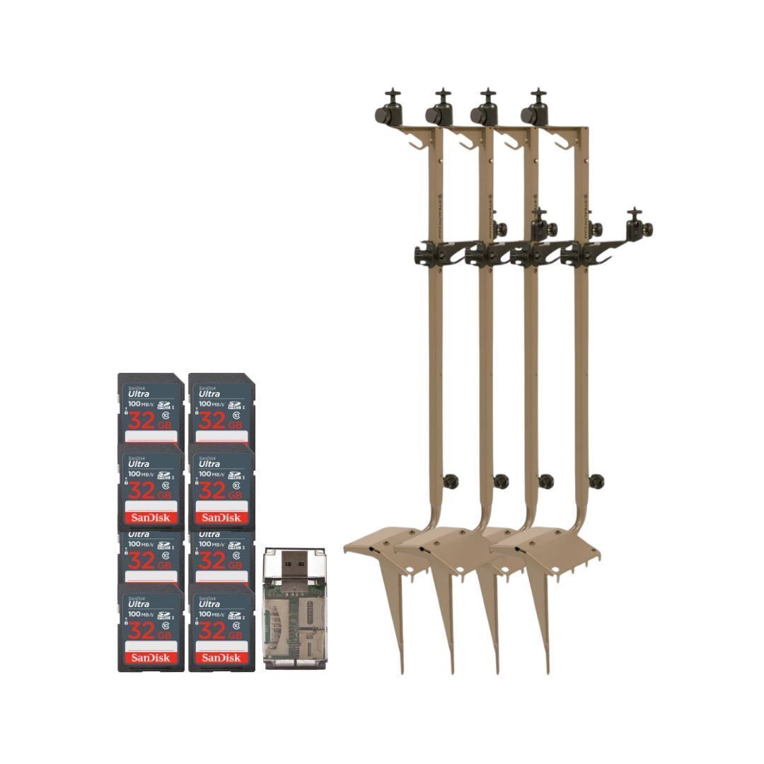 Stealth Cam Adjustable Multi Pivot Mounting Post 4 Pack Card Reader