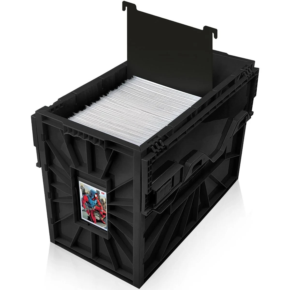 BCW RED Short Comic Book Bin Heavy Duty Stackable Plastic Box Holds 150 Bagged