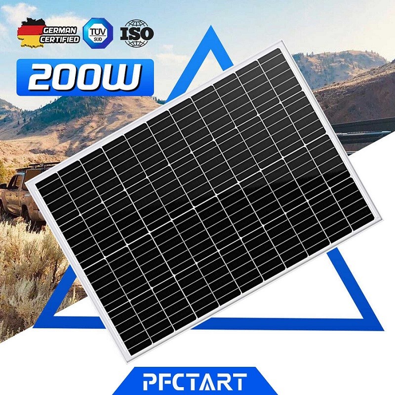 200W 12V Solar Panel 9BB Monocrystalline Solar Module Solar Panels for Home Roof