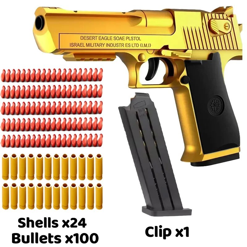 1911 Soft Bullet Toy Shell Ejecting Simulation Pistol Gift for Boys Kids