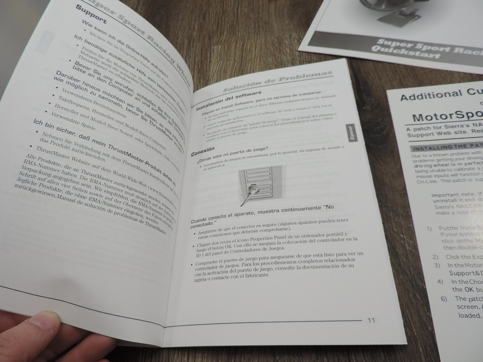 Thrustmaster Super Sport Racing Wheel Troubleshooting Guide Only