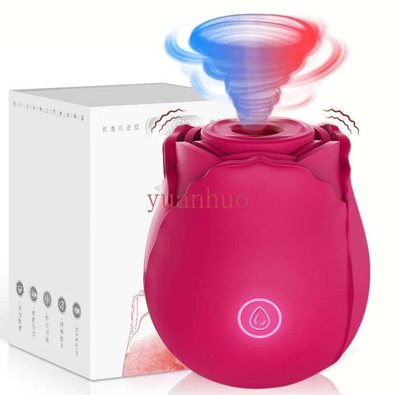 10-Speed-Rose-Female-Anniversary-Female-Gift-Massage-Tongue-Licking-Powerful-US