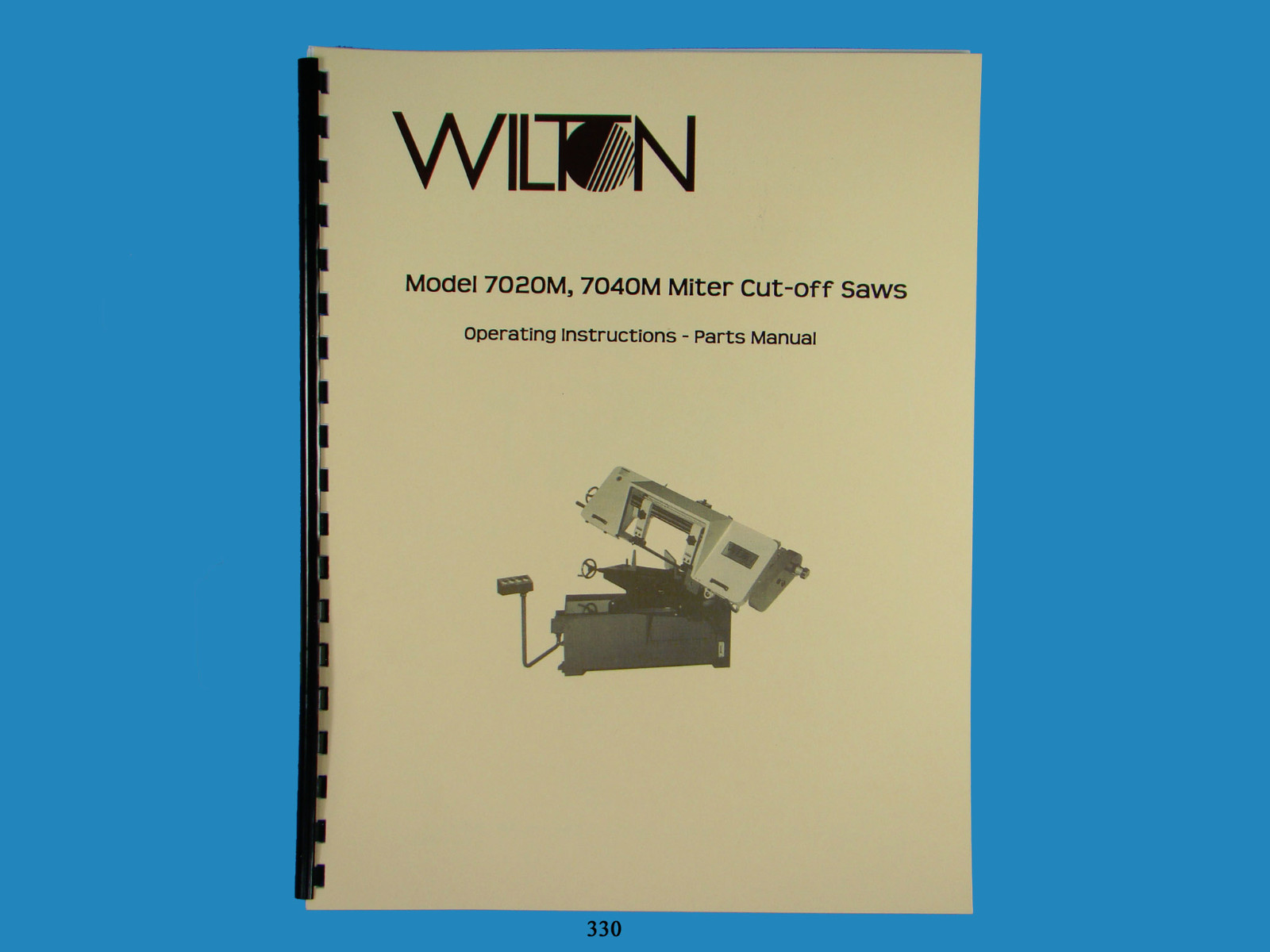 Wilton Model 7020M, 7040M Miter Cut-off Saw Bandsaw Operater & Parts List  *330