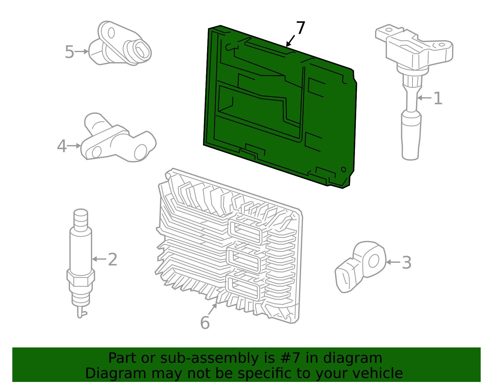 Genuine GM Engine Control Module Bracket 84013974