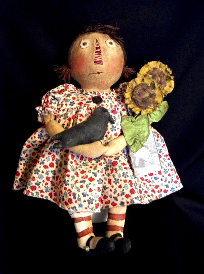 Pattern, sewing, primitive Annie doll, 18 in., Dumplinragamuffin #122