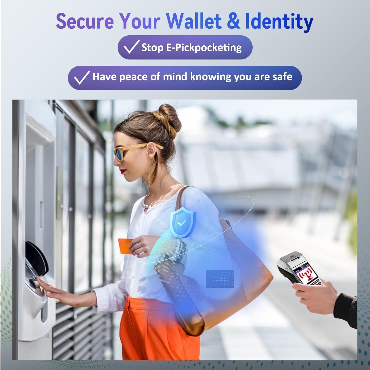 5-Pack RFID Card Protector – NFC Blocking for Credit & Debit Cards