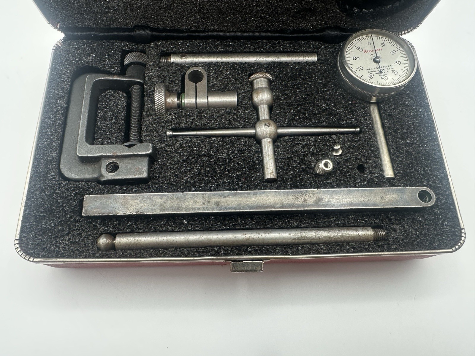 STARRETT No.196 Back Plunger Dial Test Indicator Kit - (READ) - G37003636