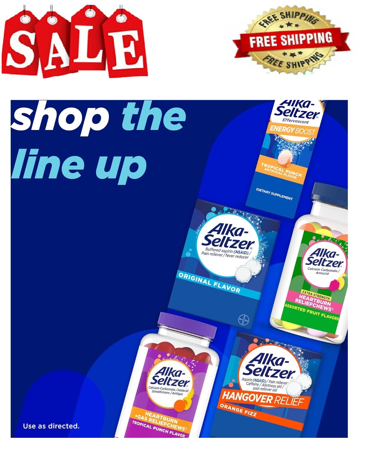 Alka-Seltzer Original Antacid Relief Effervescent Tablets 72 Count...