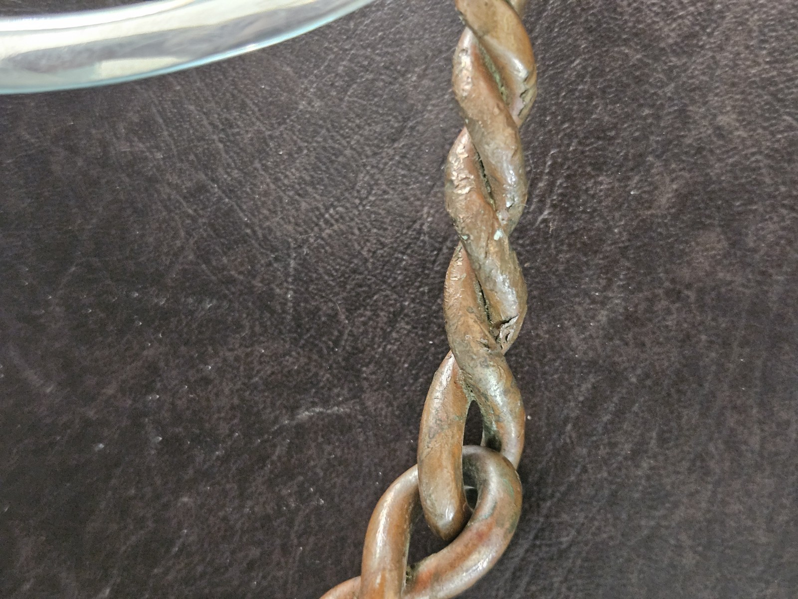 used loose ring snaffle bit twisted copper wire 5 in mouth (#16)