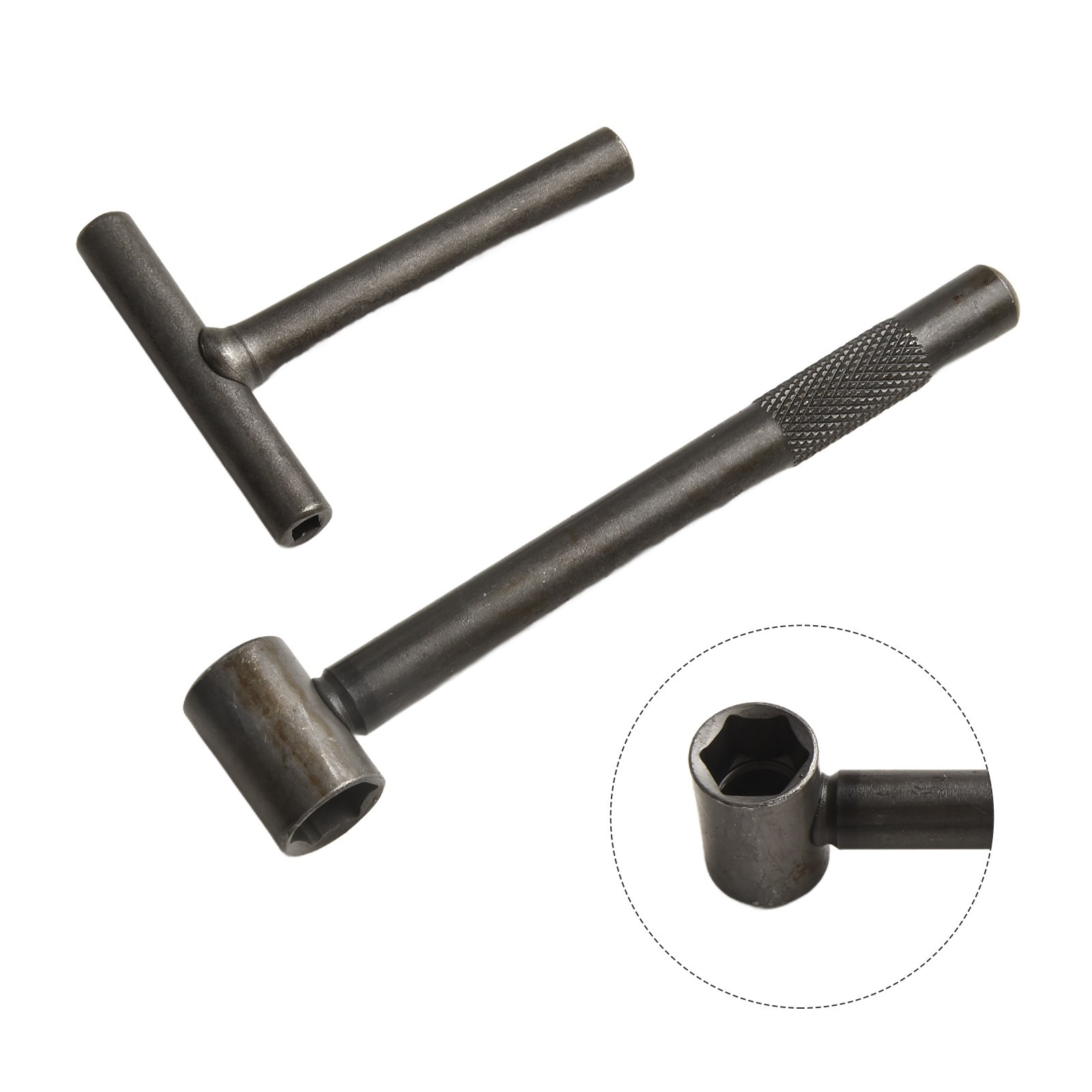 2 Pcs Spanner Wrench Motorcycle Valve Adjustment Tool Square Hexagonal Hardware