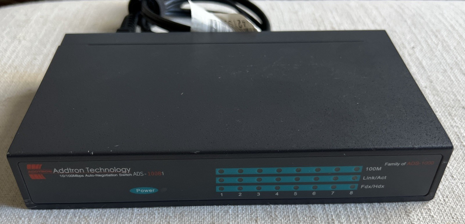 ADDTRON TECHNOLOGY 10/100 AUTO NEGOTIATION SWITCH ADS-1008i 8 Port