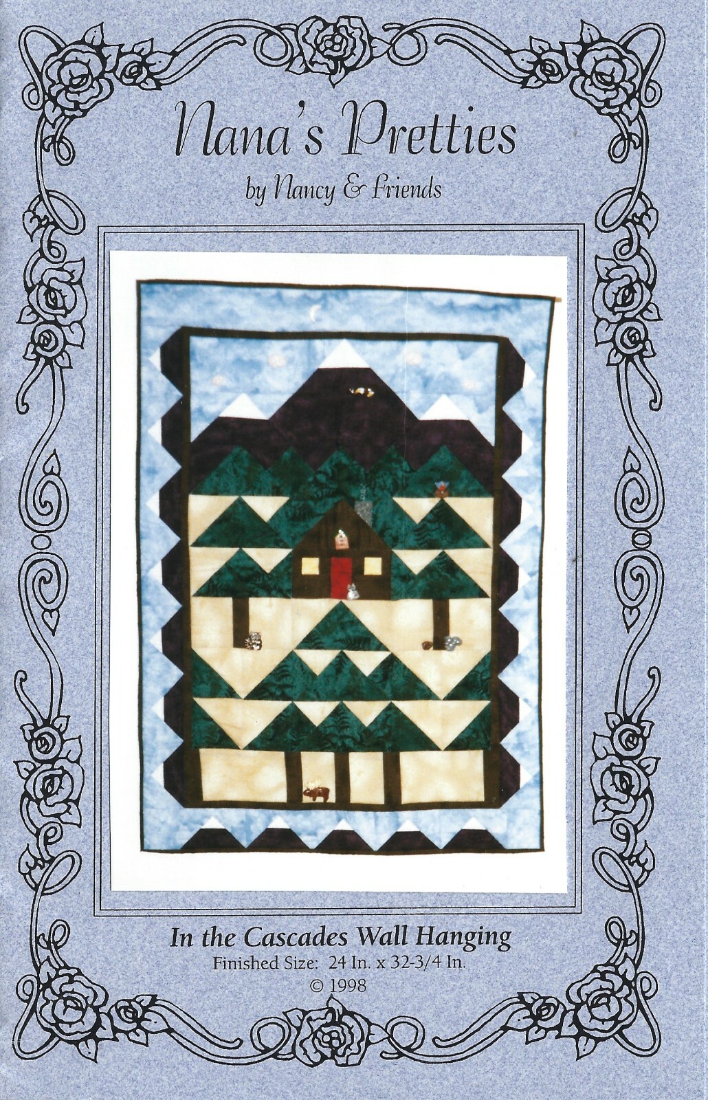 IN THE CASCADES Wall Hanging Quilt Pattern by Nana's Pretties UNCUT 24" x 32.75"
