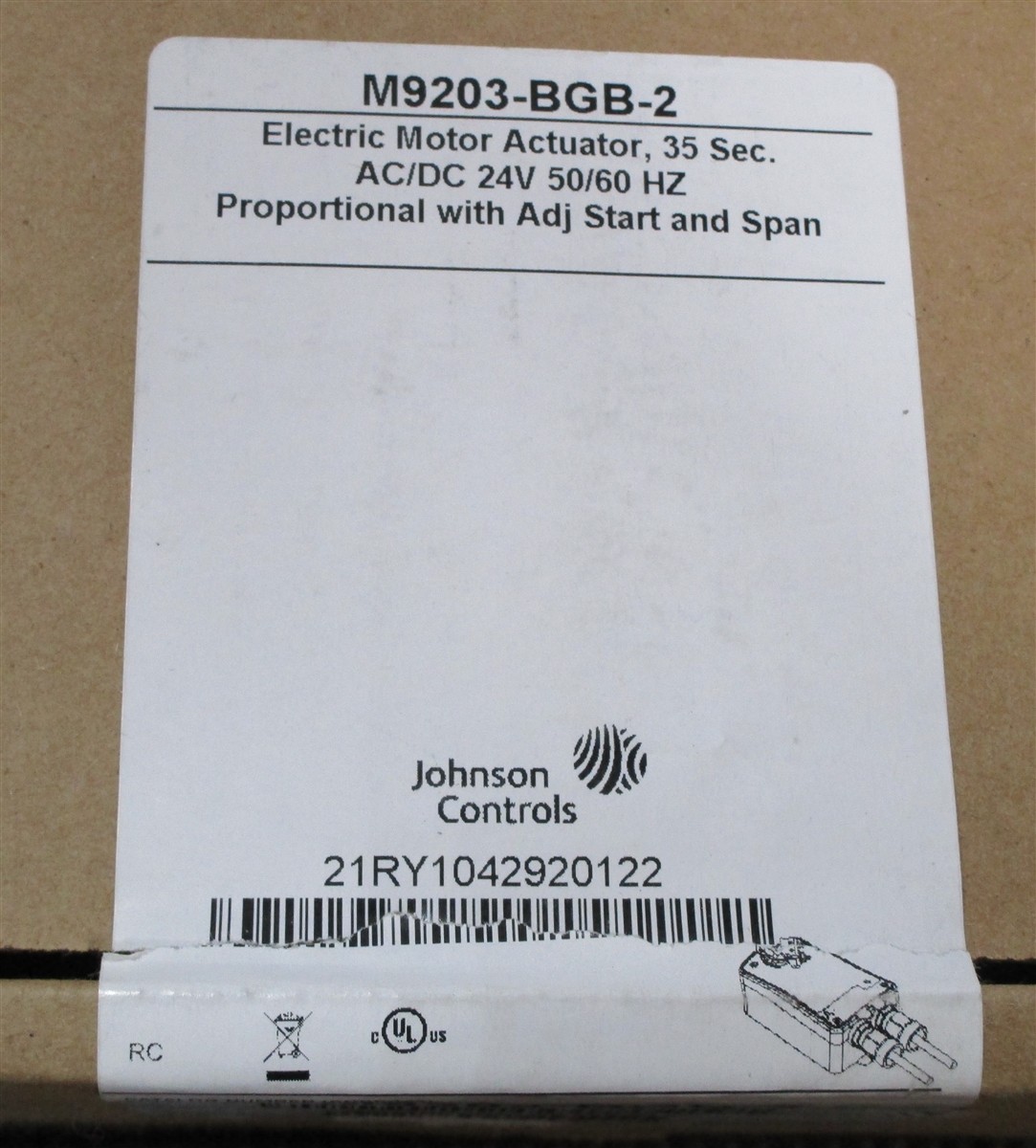 JOHNSON CONTROLS M9203-BGB-2 Electric Motor Actuator NEW ob