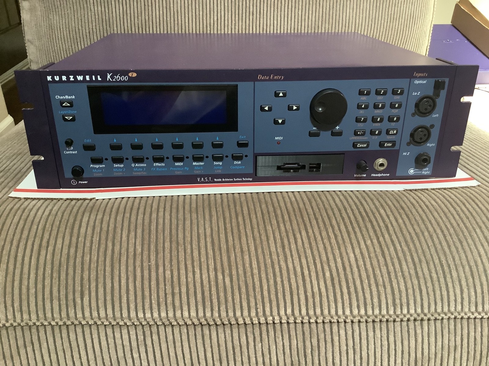 Kurzweil K-2600RS Vintage legendary sampler/synthesizer/workstation with Zulu