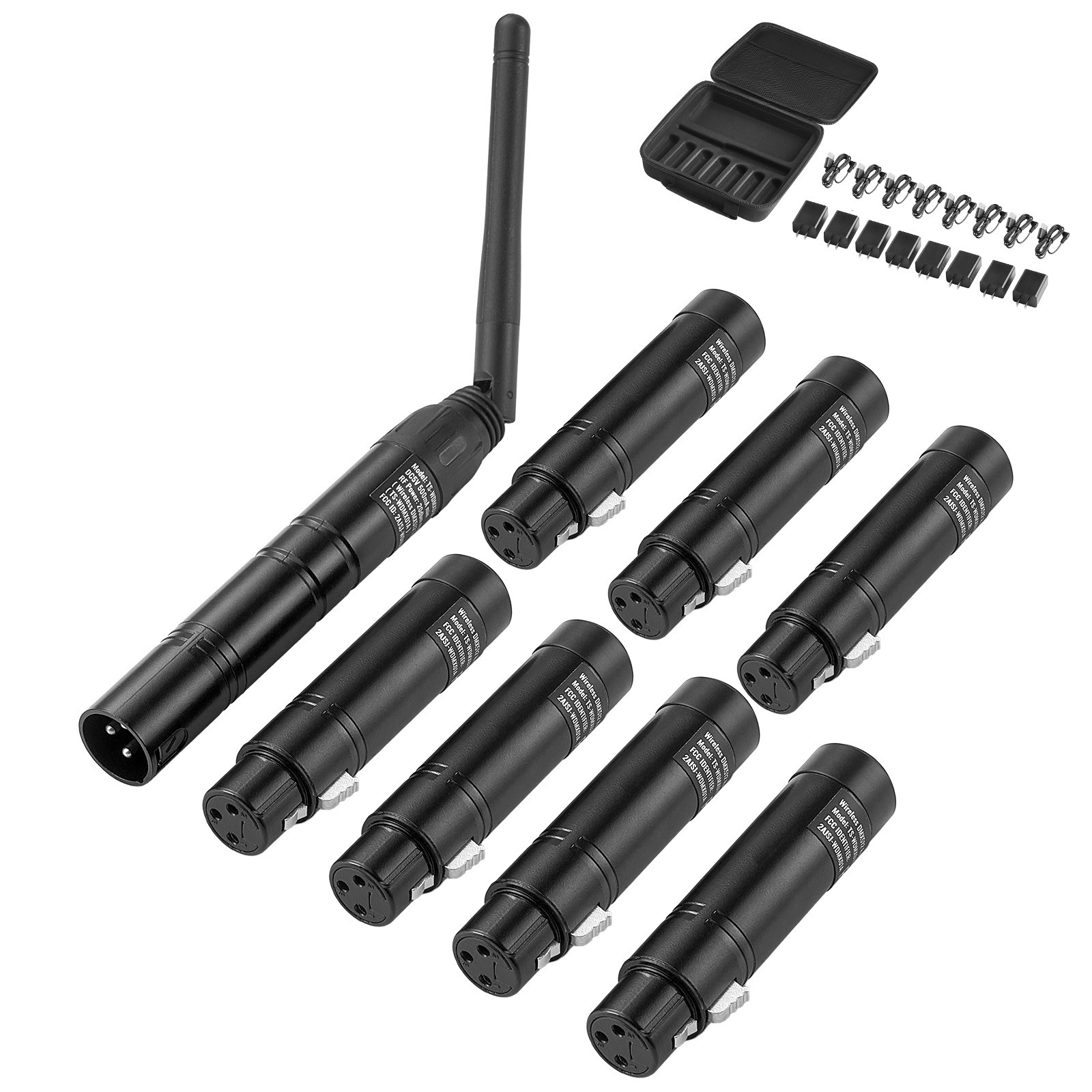 DMX Wireless Receiver Transmitter Controller for LED Stage Light 8 PCs