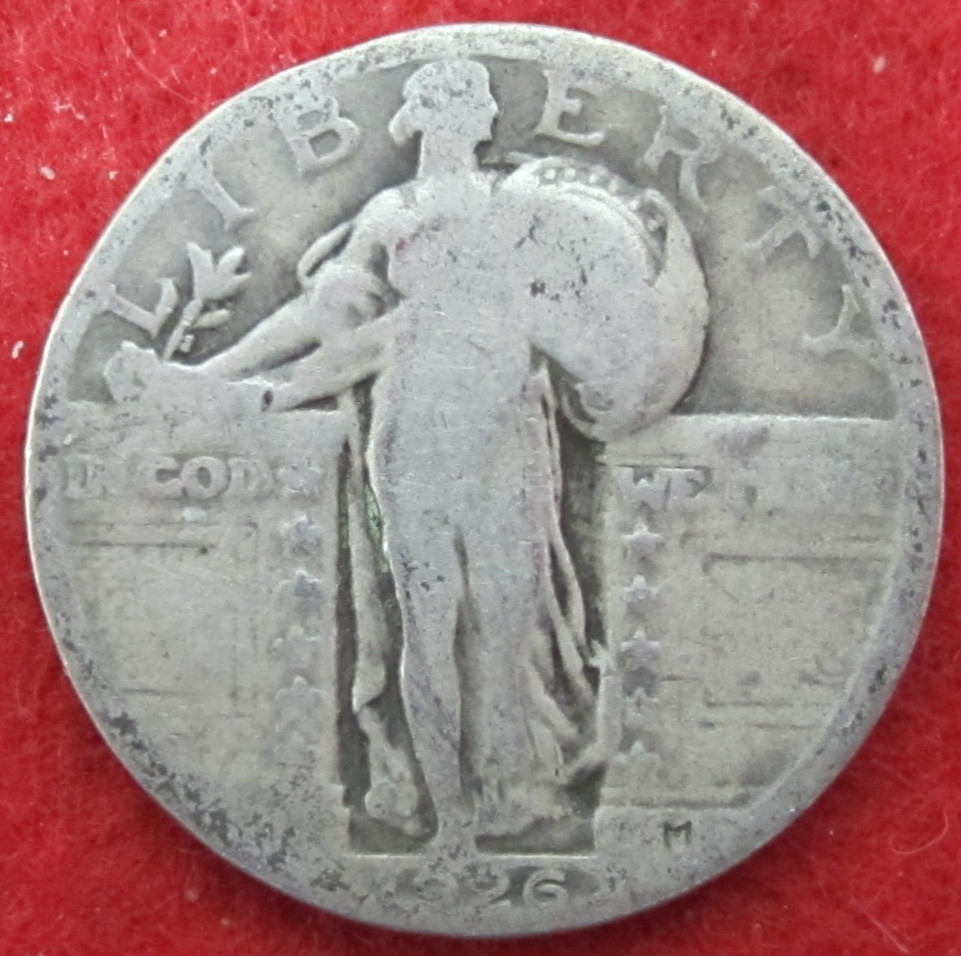 1926 (P) Standing Liberty Silver Quarter - Circulated - Actual Coin K42