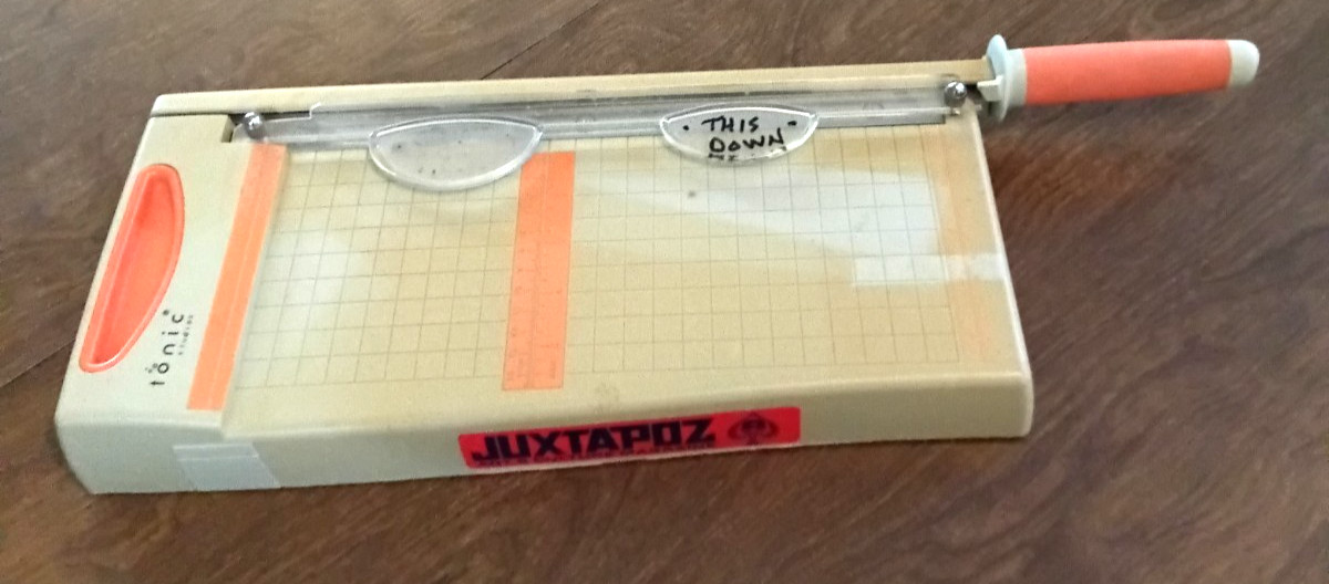 Tonic Studios Paper Cutter 21" Long Measured To Handle 7" Wide Razor Sharp
