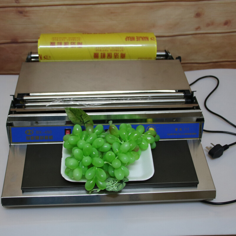 450mm 18" Film Wrapper Machine Countertop Film Sealer Stretcher Machine