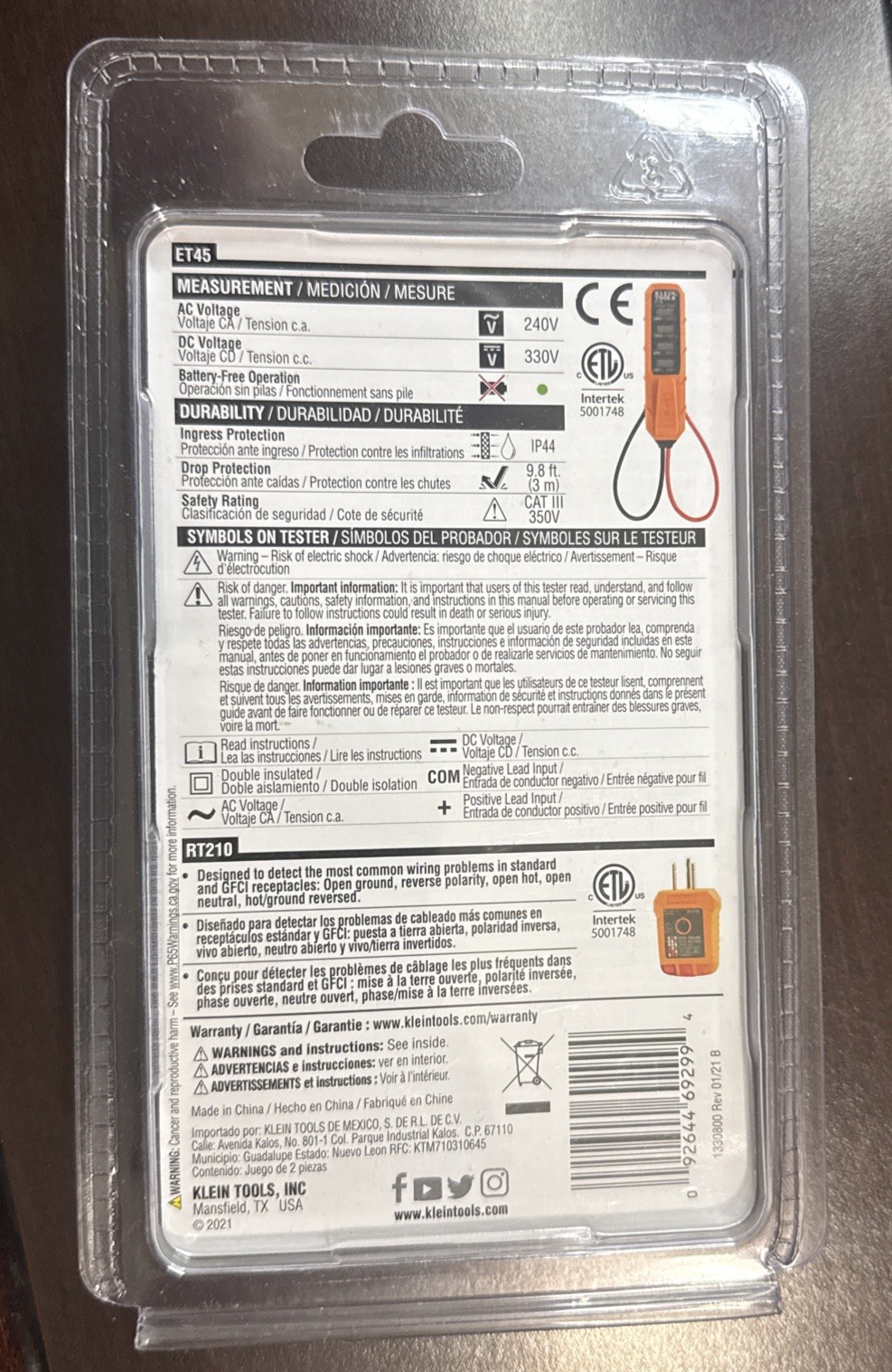 Kline tools , Electrical Test Kit