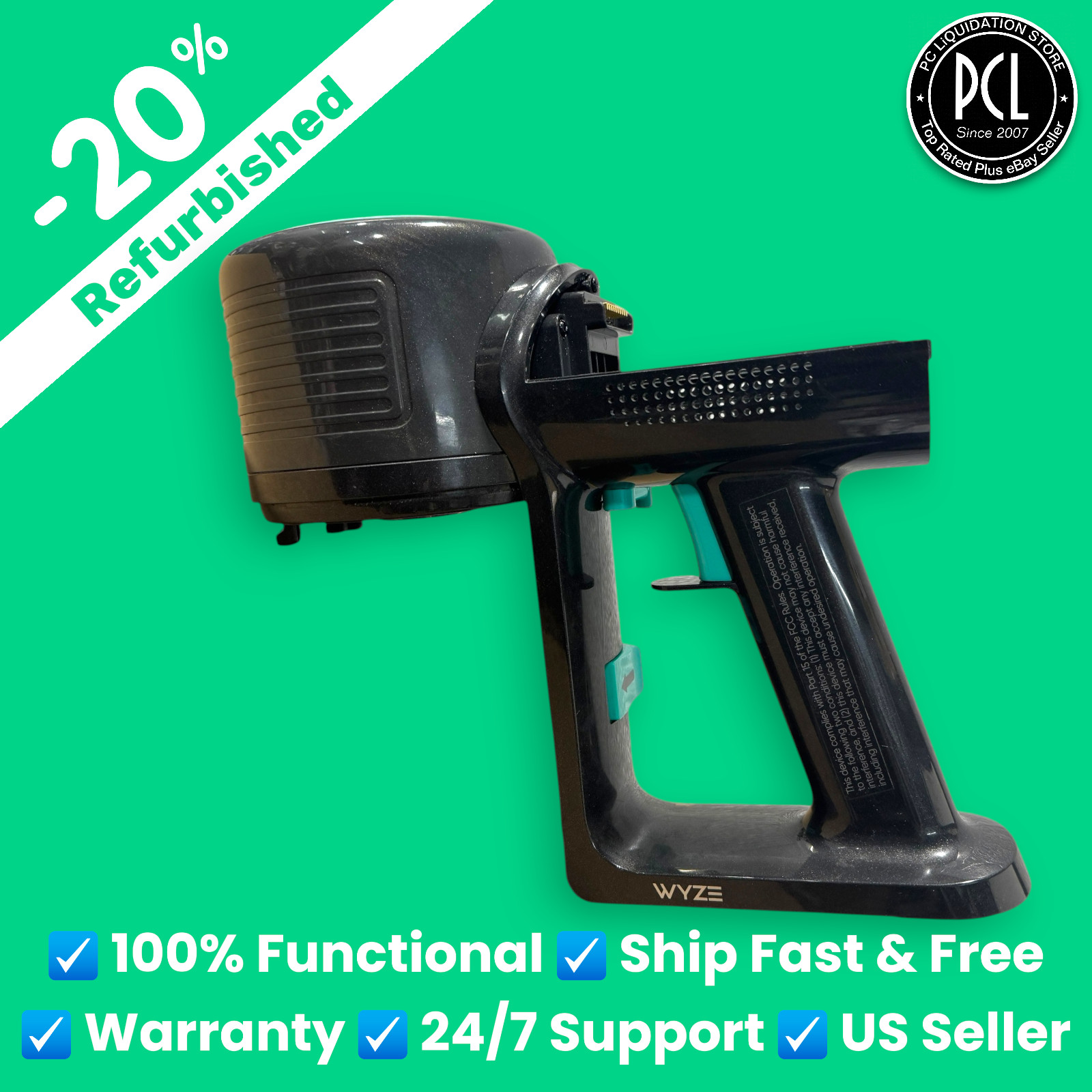 ✅ Wyze Cordless Stick Vacuum S WCLVAC-S・300W Main Suction Motor WCVV2CD ✅