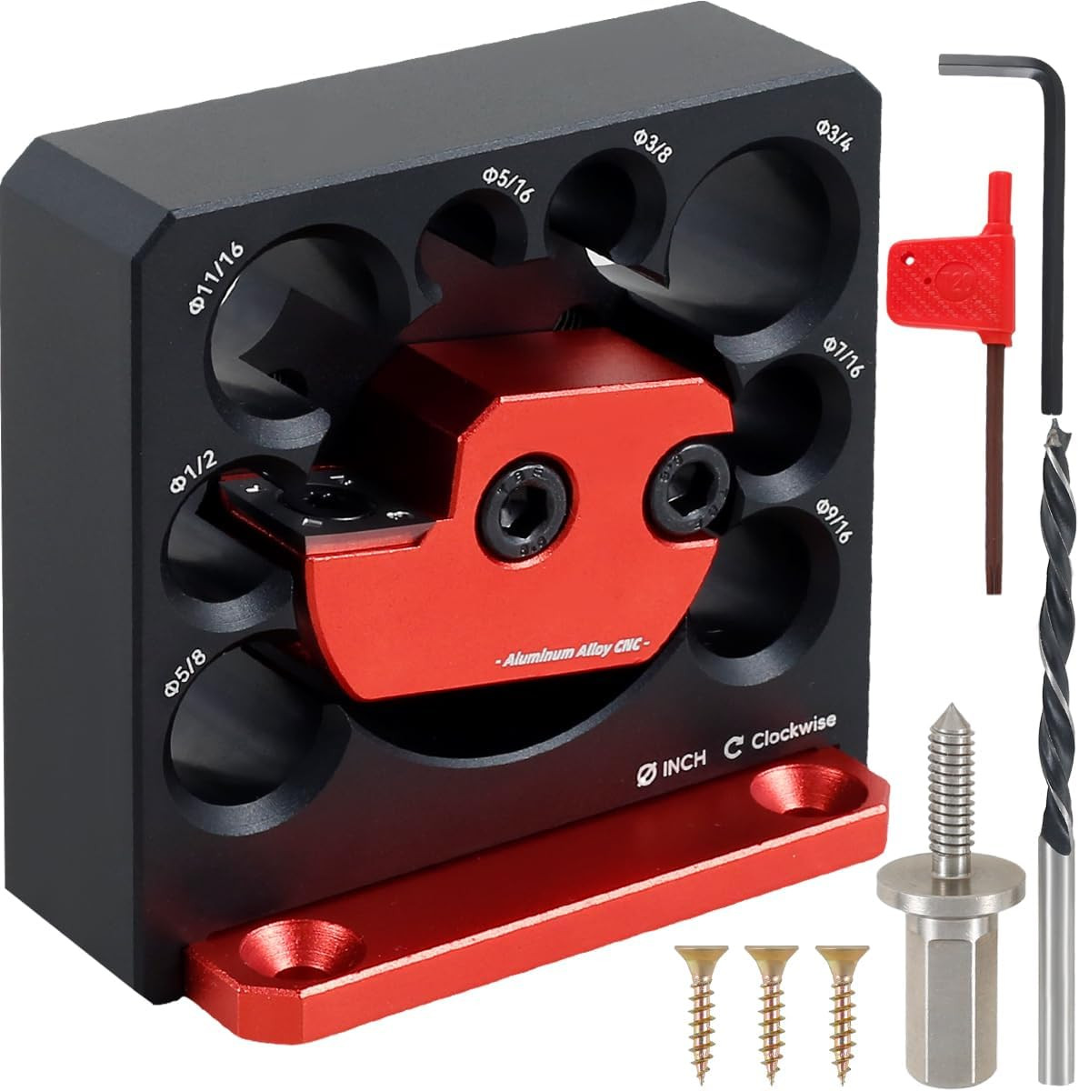 Dowel Maker Jig Kit 5/16-3/4Inch 8 Holes Adjustable Dowel Maker Cutter Aluminum