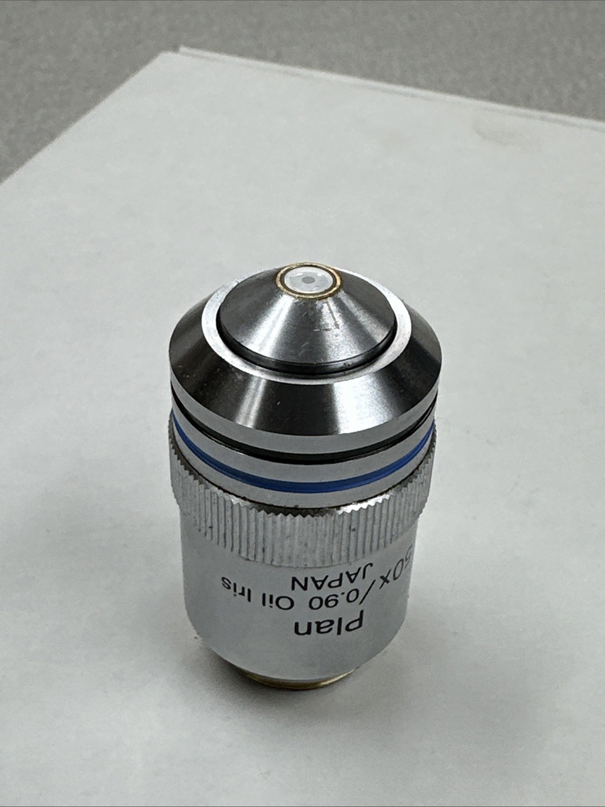 Olympus PLN50XOI Achromat 50x .90 FN22 Oil Iris Microscope Objective
