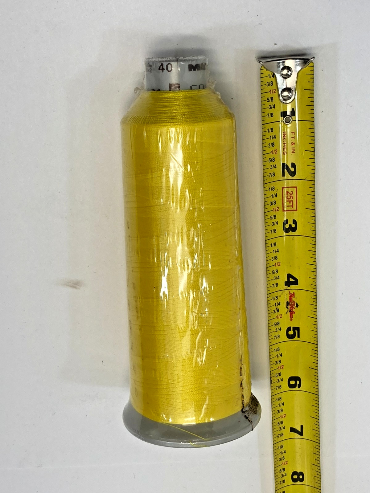 Madeira NEW Embroidery Thread Cone #40 ~ 135x2 ~ 1924 Yellow ~ 5000m