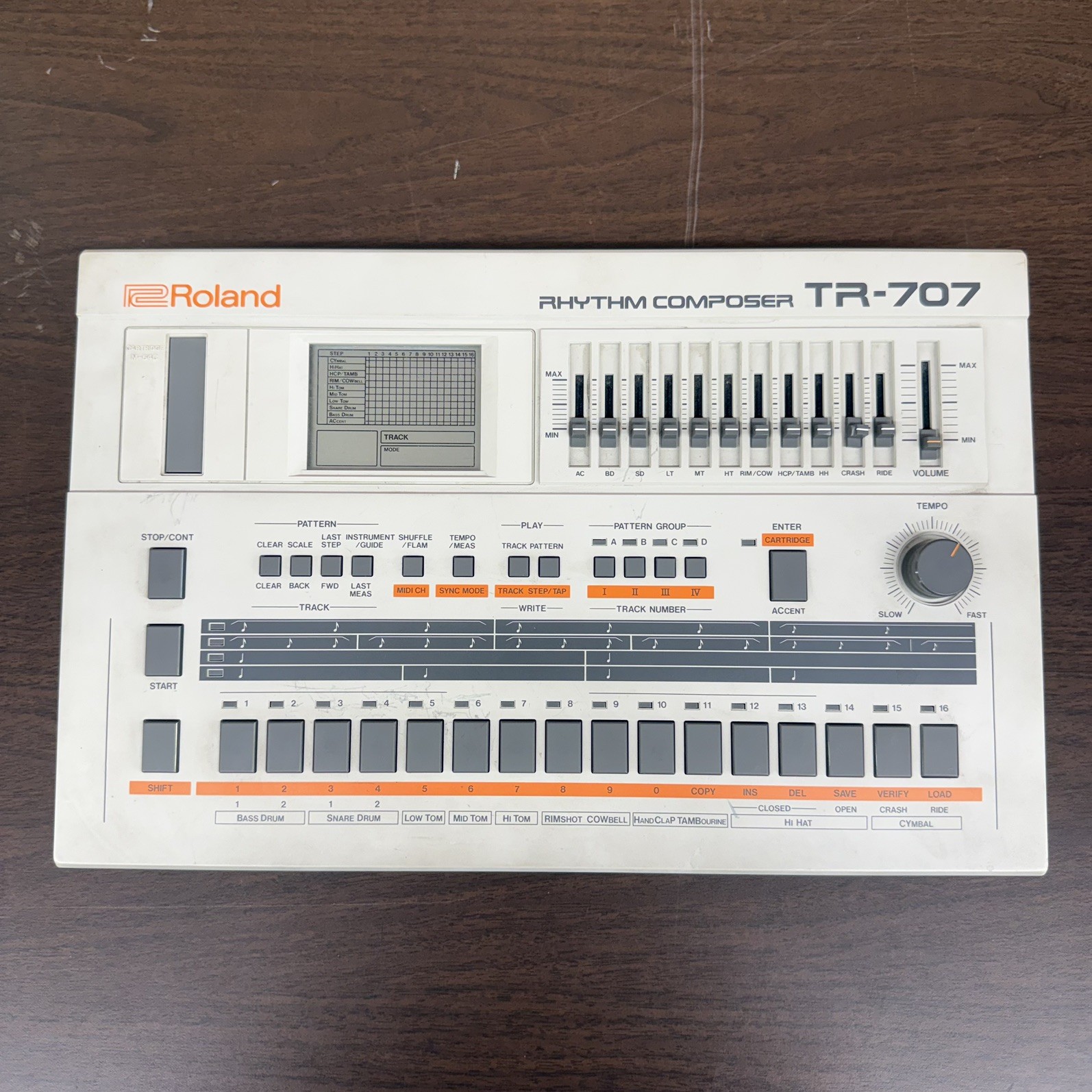 Vintage Roland TR-707 Rhythm Composer Drum Machine