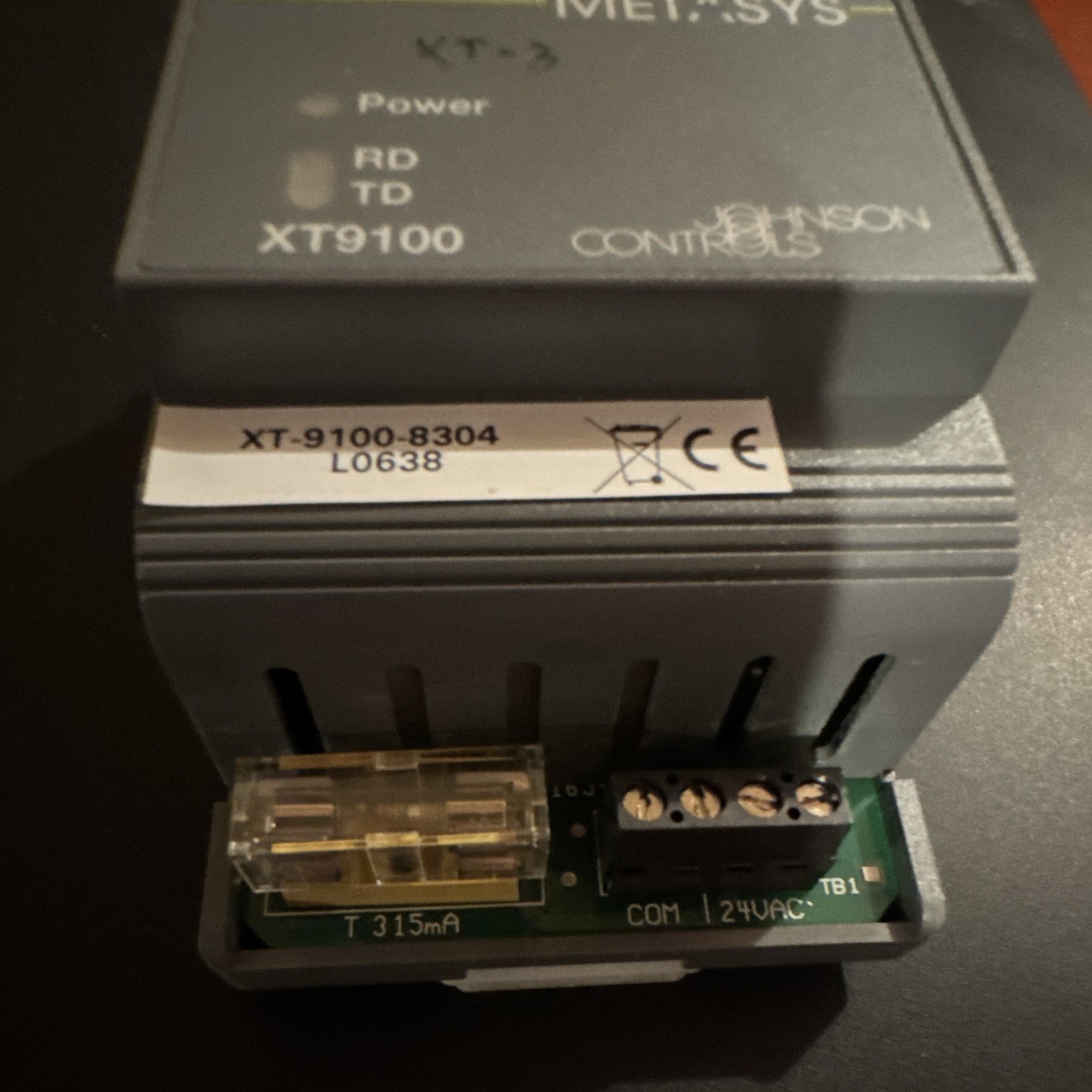 Johnson Controls Metasys XT9100 Unit Controller XT-9100-8304 24 VAC