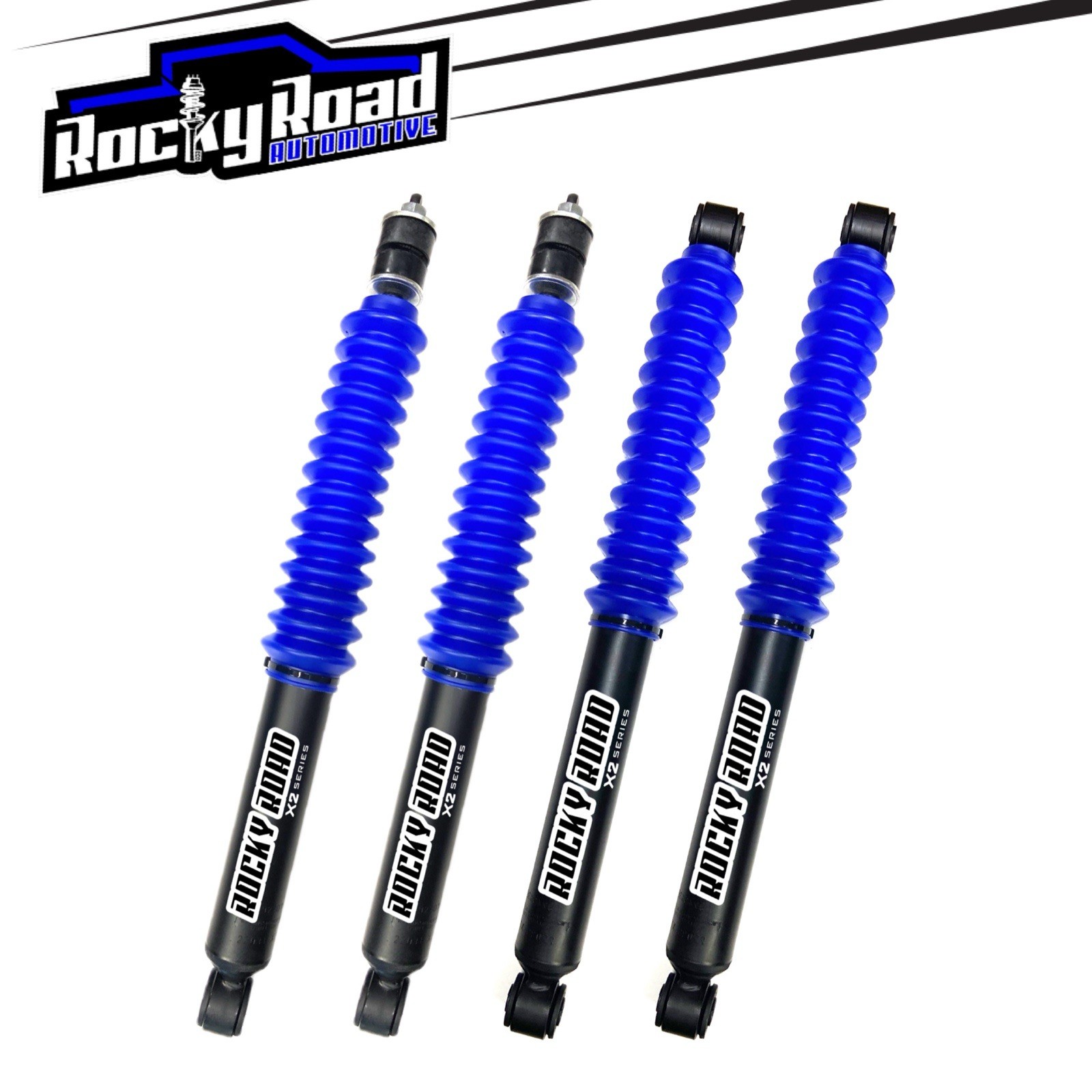 Rocky Road X2 Shocks 0-1” Lift (Set of 4) for 1987-1995 Jeep Wrangler YJ