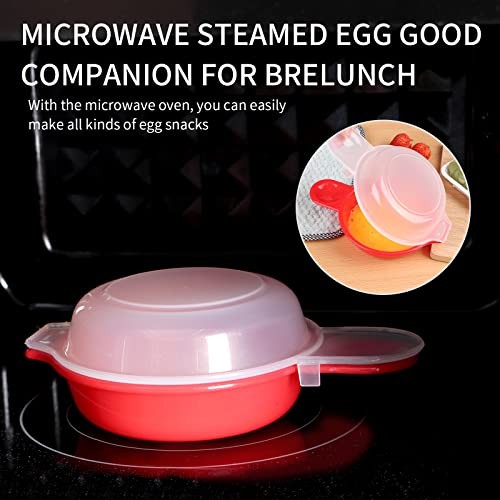 2 sets Microwave Egg Cooker,1 Minute Fast Egg Hamburg Omelet Maker Kitchen