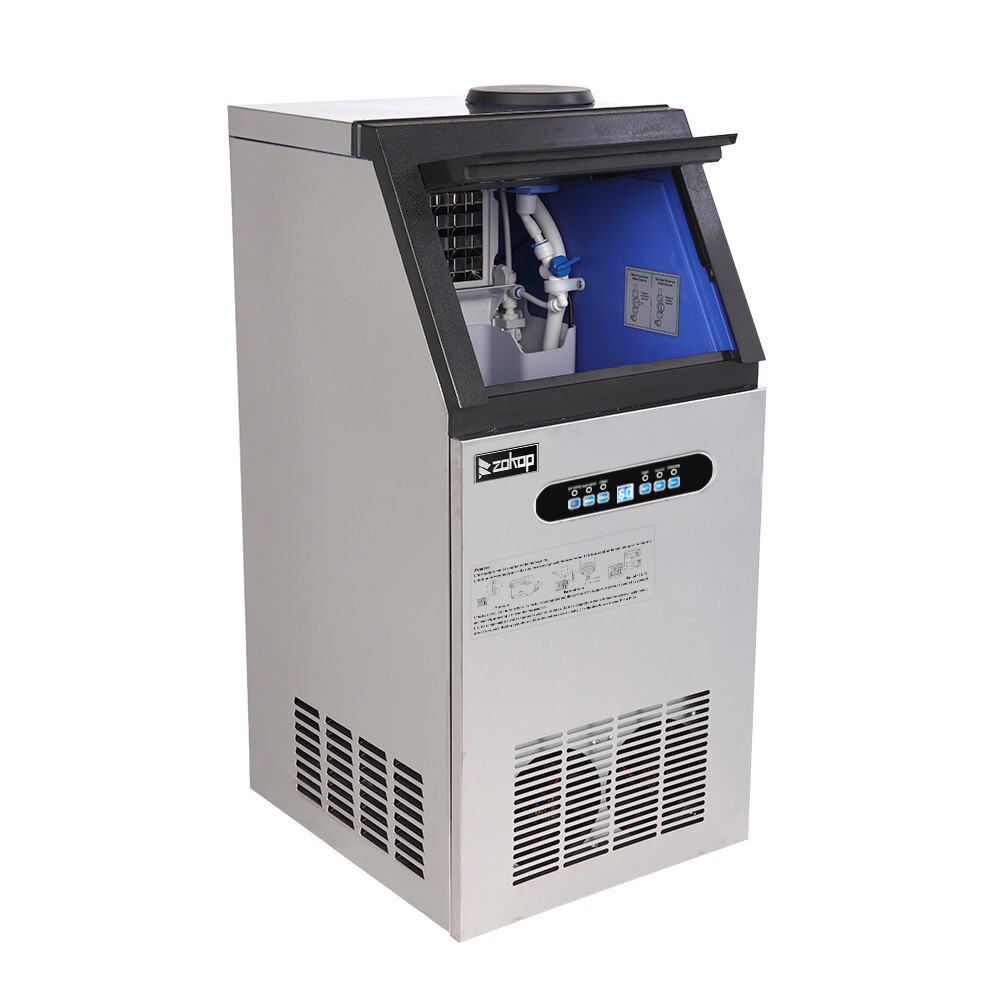110lbs/24h Commercial Built-in Ice Maker Machine Display Ice Cube Machine 110V