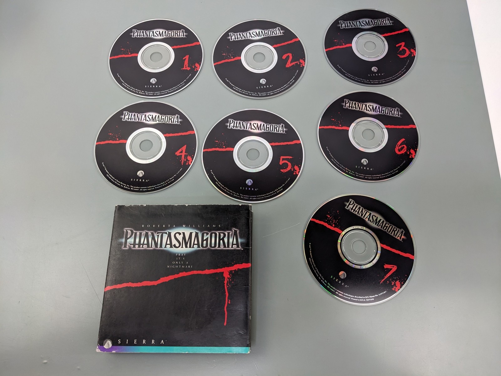 Sierra Phantasmagoria ~ CD-ROM Game VTG Sierra Roberta Williams ~ 7 CDs