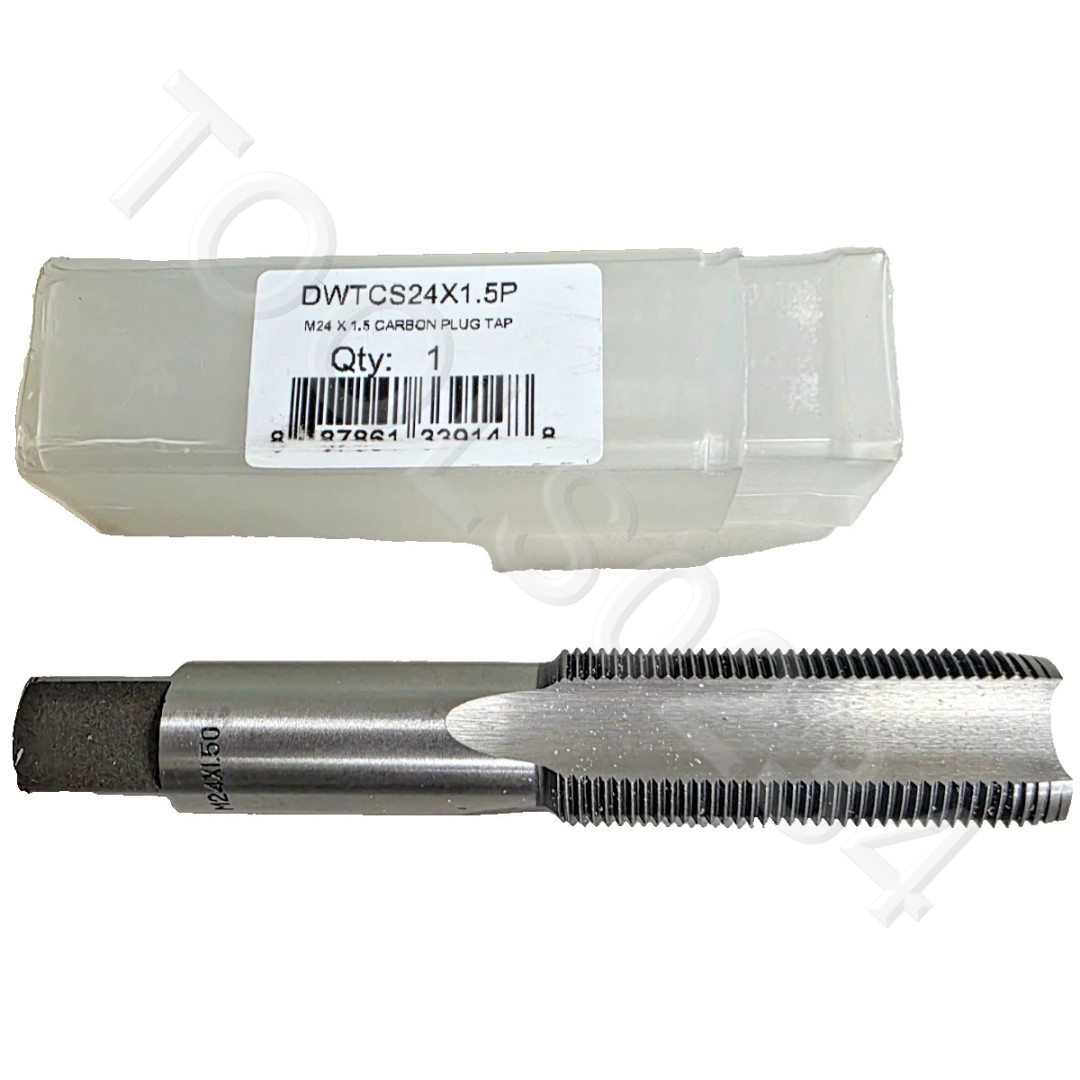 M24 X 1.5 Plug Hand Tap DWTCS24X1.5P CS RH 4 FL 1.50 RH Metric by Drill America