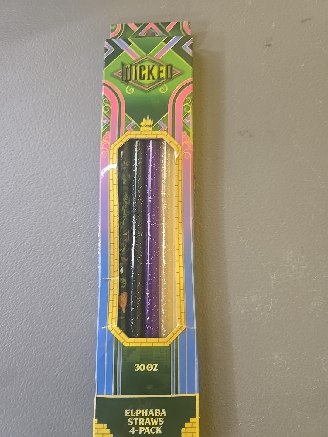 Wicked X Stanley CharCharm 4PK 30oz Water Bottle Straws Wicked Elphaba Brand New