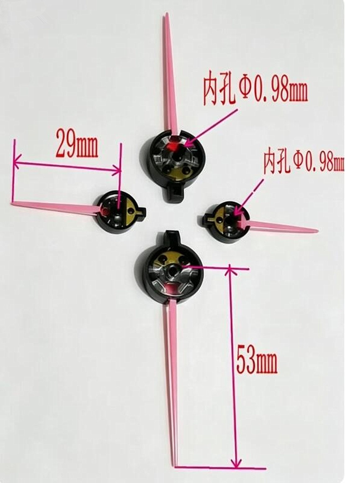 1SET(4Pc) Universal Auto Car Motorcycle Speedometer Speedo Needles Pointers Part