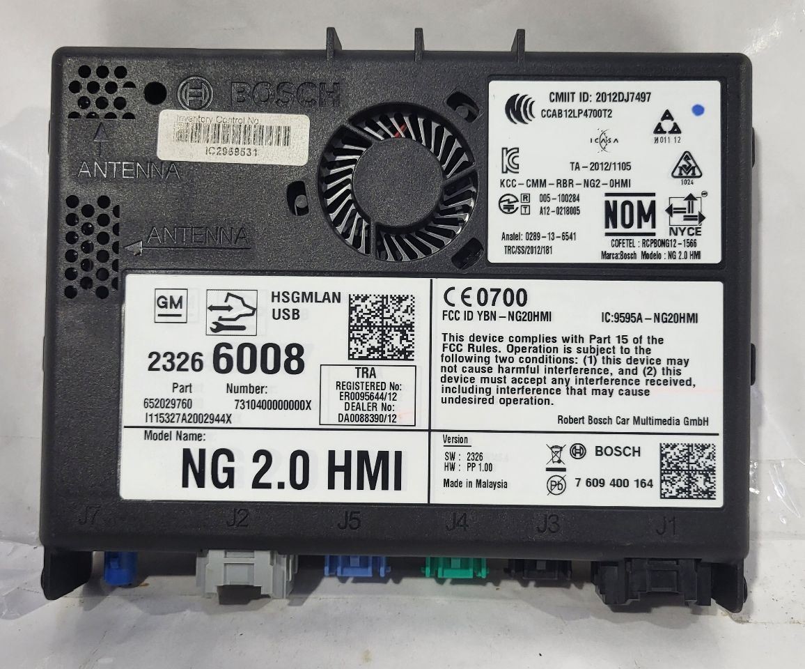 2013 2015 ELR OEM Navi Multimedia Human Machine Interface 23266008