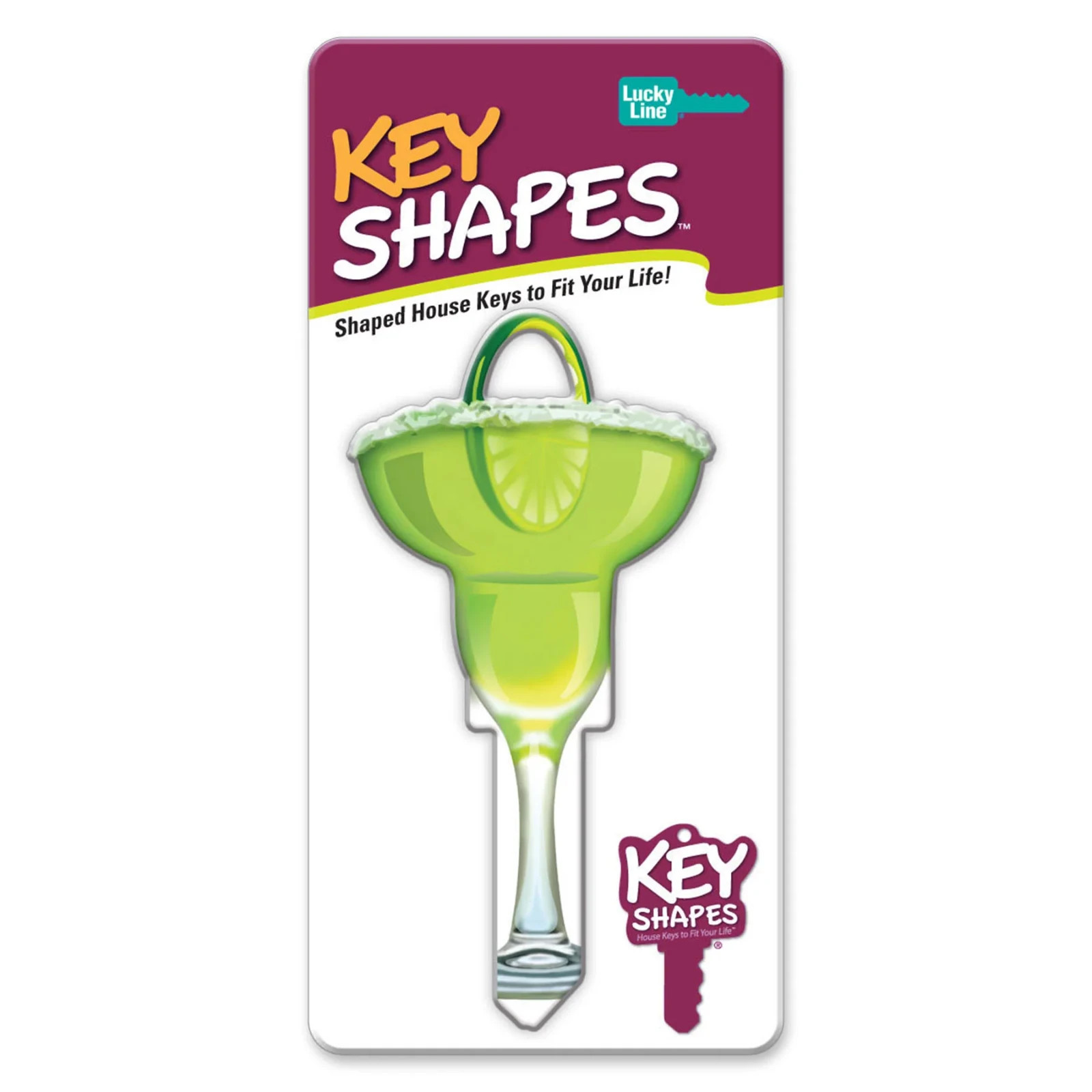 LUCKY LINE B109K MARGARITA GLASS KWIKSET KW1 KEYWAY HOUSE KEY SHAPES