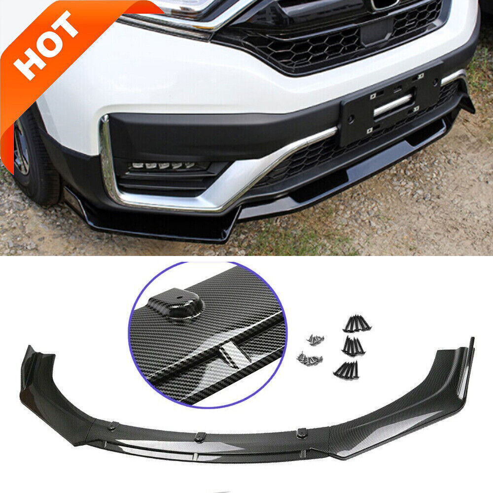 For Honda CRV EX Sport 2017-2019 Carbon Front Bumper Lip Splitter Spoiler Kit