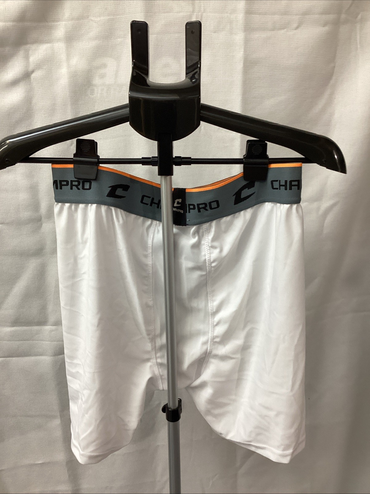 Champro Men's Compression Boxer Short With C Flex Cup Large 36-38 White New