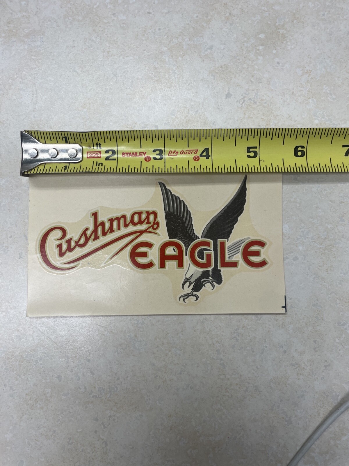 Vintage Angelus Decal - Cushman Eagle Decal